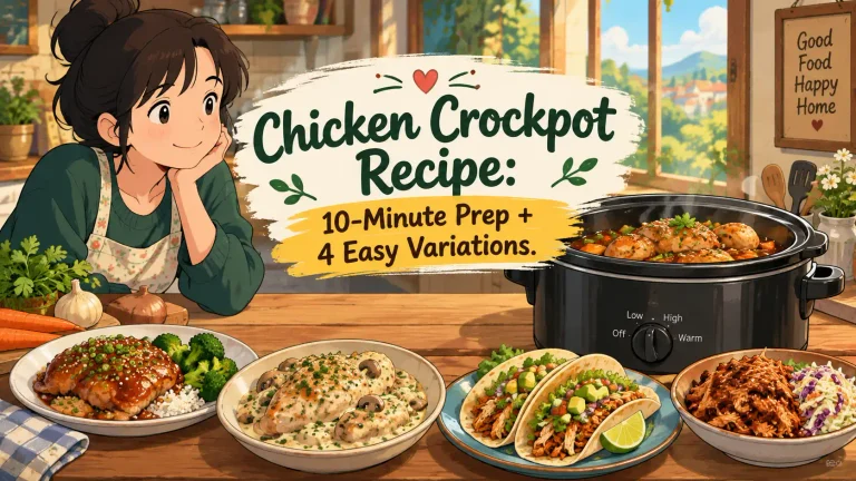Chicken Crockpot Recipe – The Easiest Juicy Dinner Ever