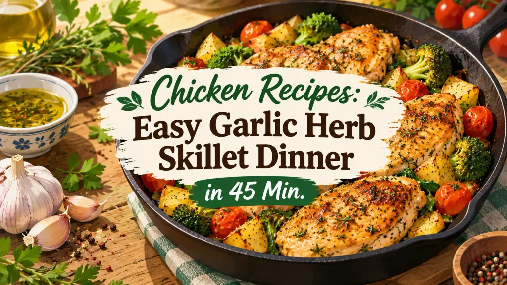 Chicken Recipes Easy Garlic Herb Skillet.webp