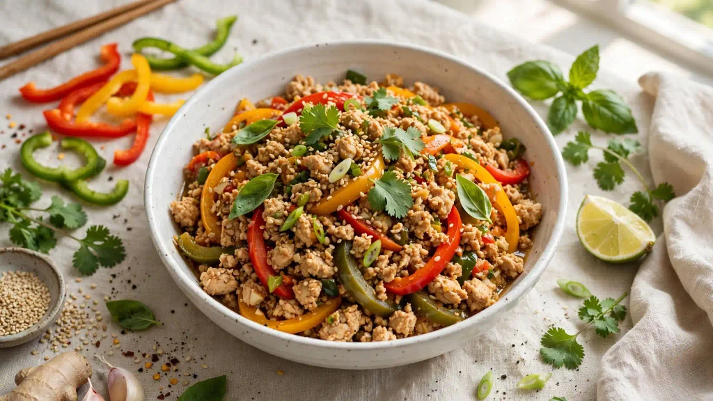 Easy Sesame Ground Chicken Recipe