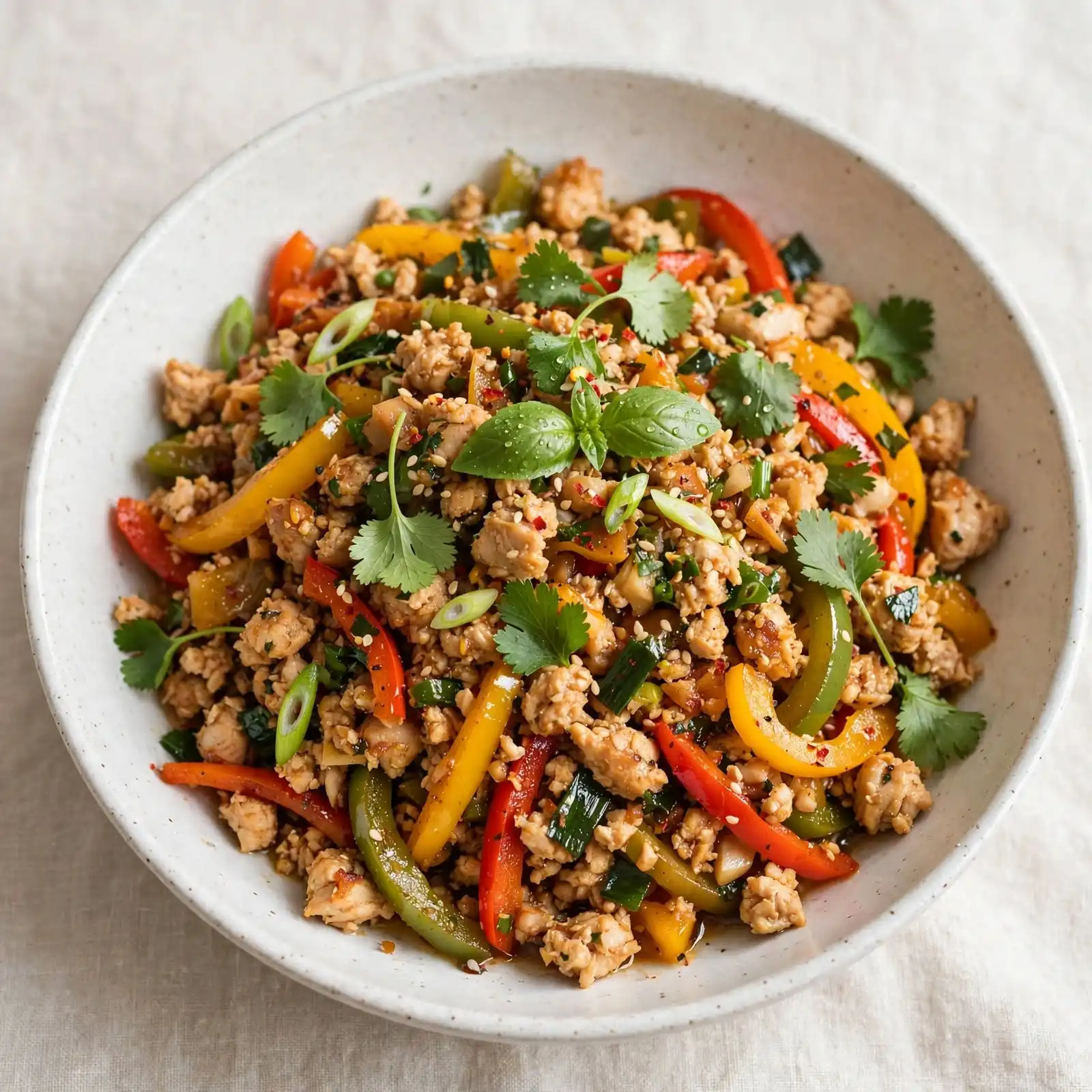 Easy Sesame Ground Chicken Recipe