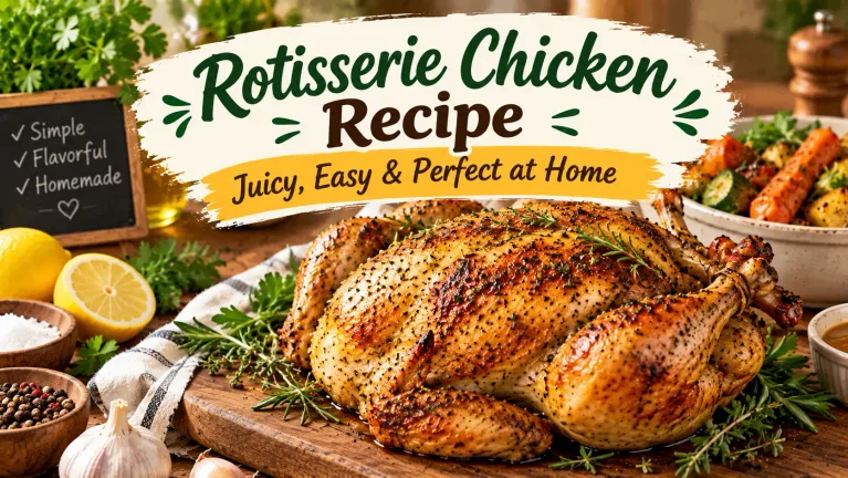 Rotisserie Chicken Recipe – Juicy, Easy & Perfect at Home